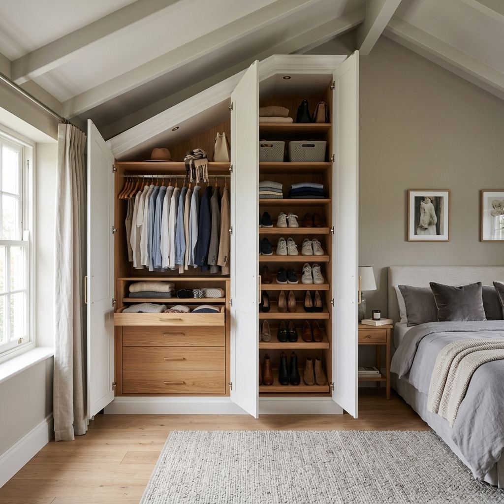Mueble a medida instalado en una vivienda de Alagón