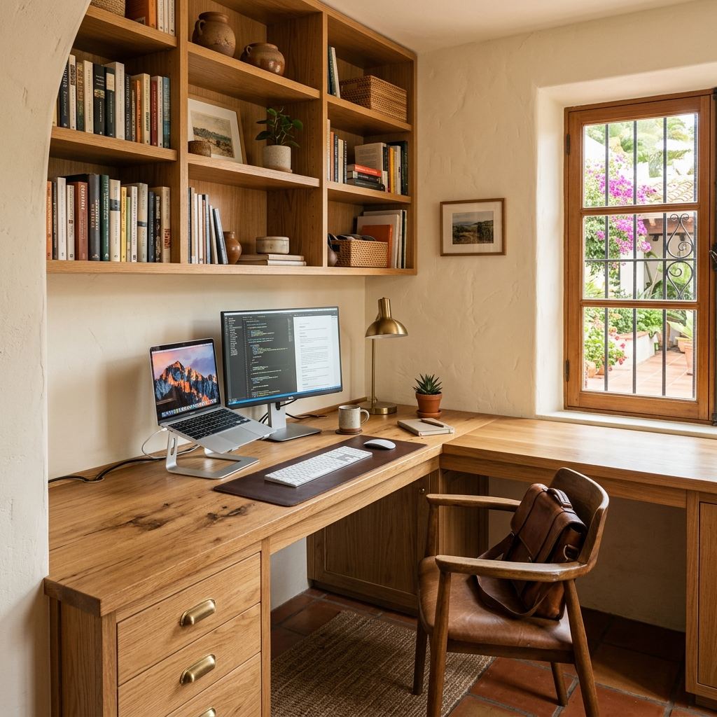 Mueble a medida instalado en una vivienda de Caspe